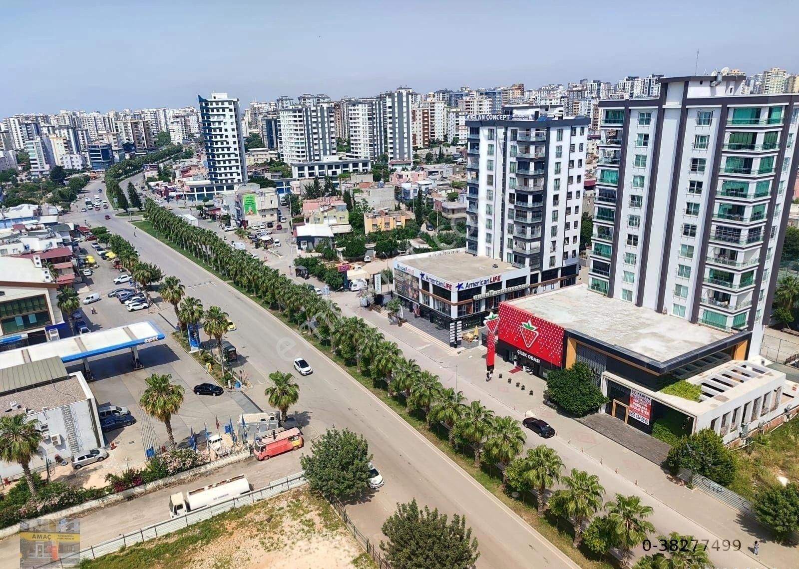 Amaç'dan Gürselpaşa İzzet Begoviç Bulvar Üzeri 3+1 Açık Mutfak Kombili Sosyal Donatılı Daire