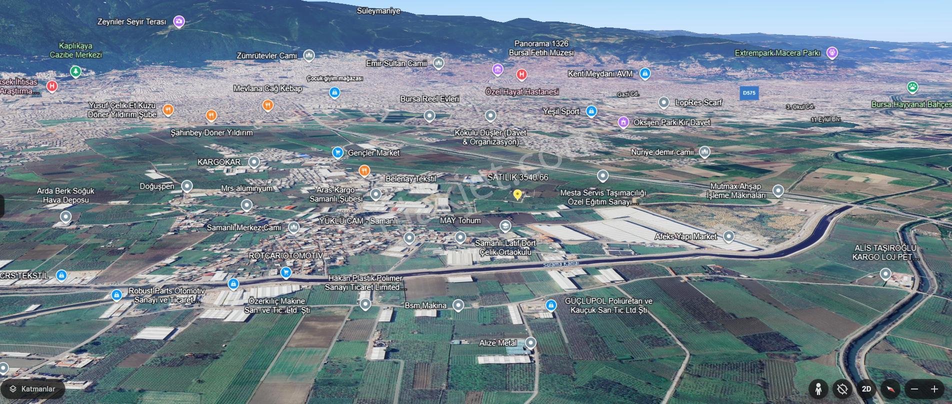 Bursa Yıldırım Samanlı Da Satılık 3050 M2 Tarla - Görsel 8