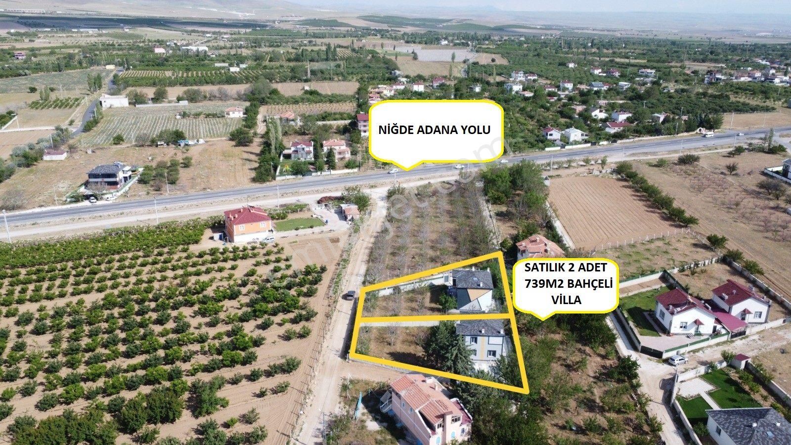 Niğde Mrkz Sazlıcada Ana Yola Yakın 240m2 Satılık Dubleks Villa