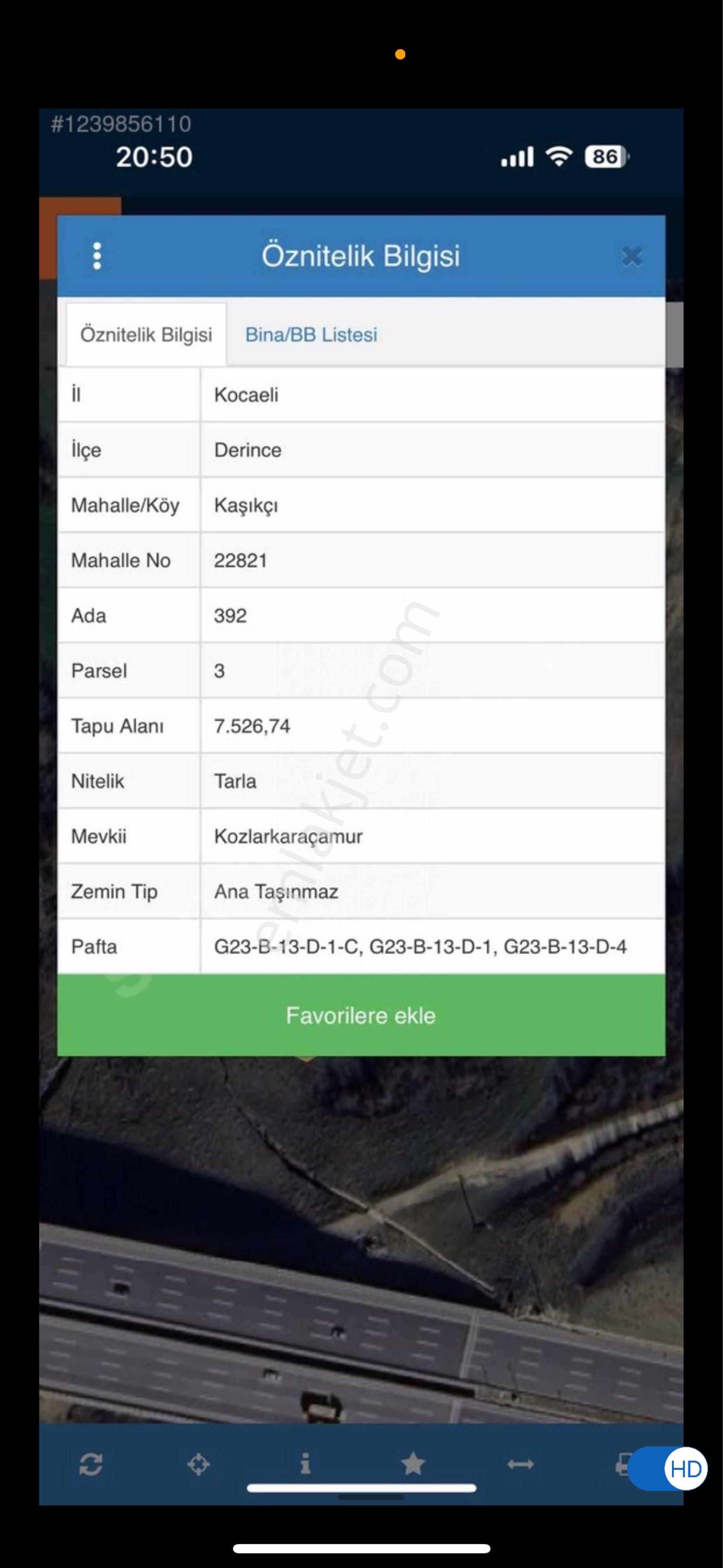 Sevindikli Gişelere Yakın Tarla