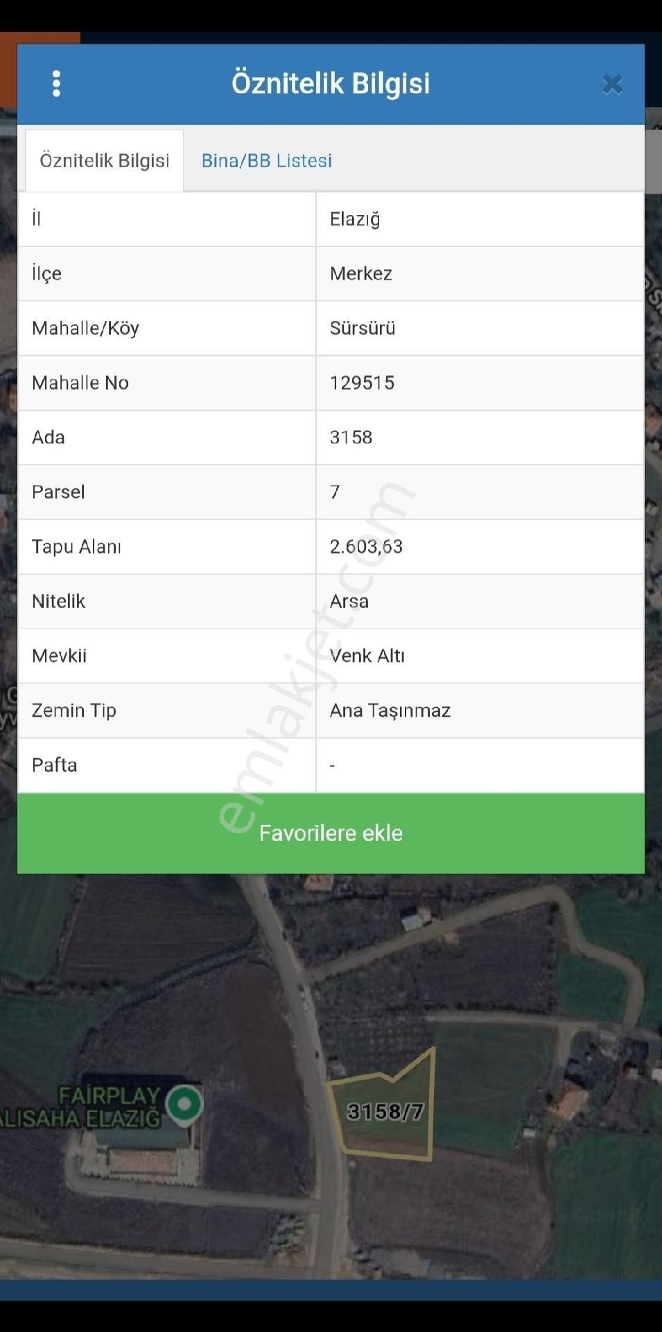 Sürsürü 3158 Ada 7 Parsel