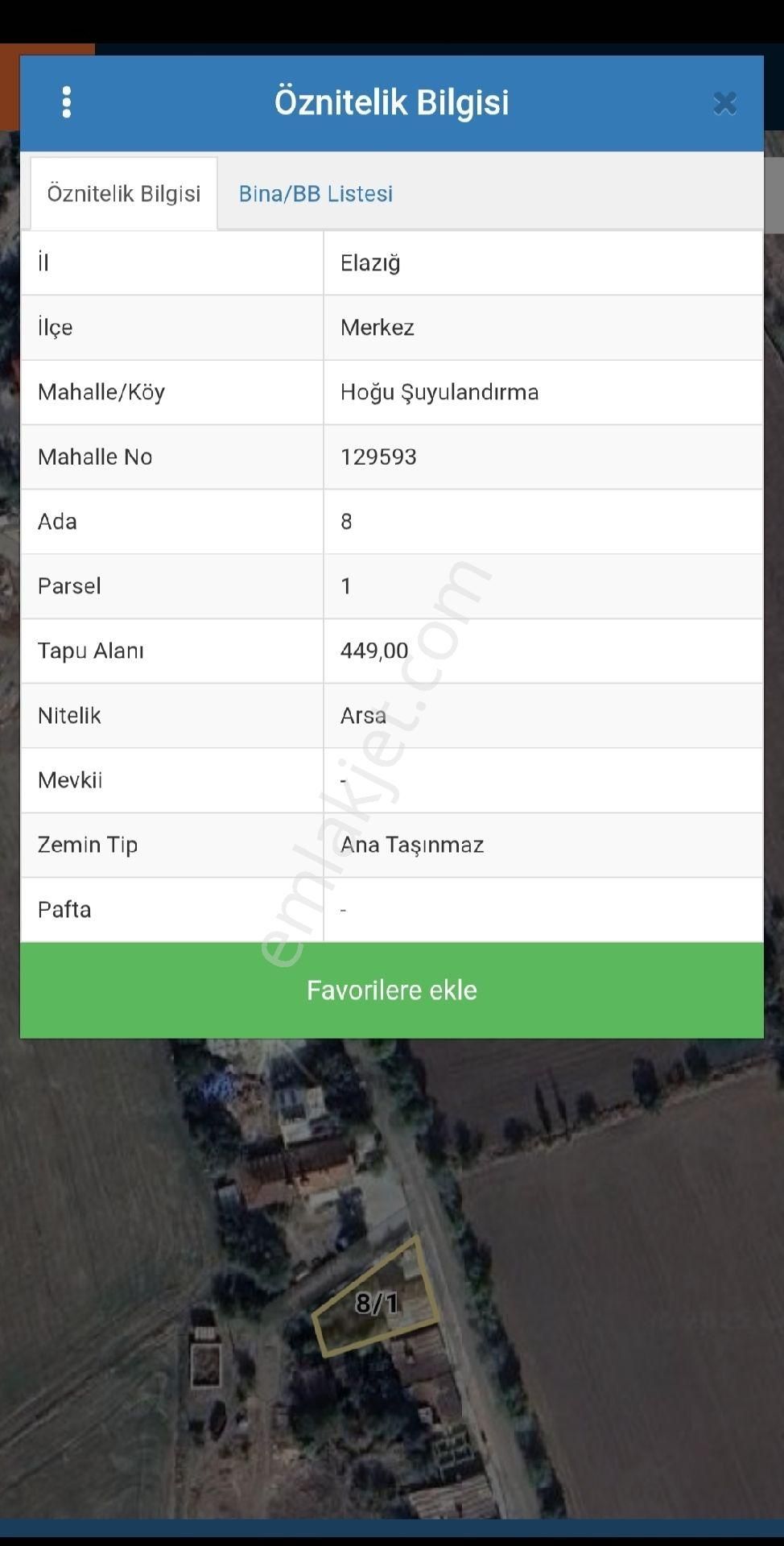 Yurtbaşın Da 449 M2 Arsa