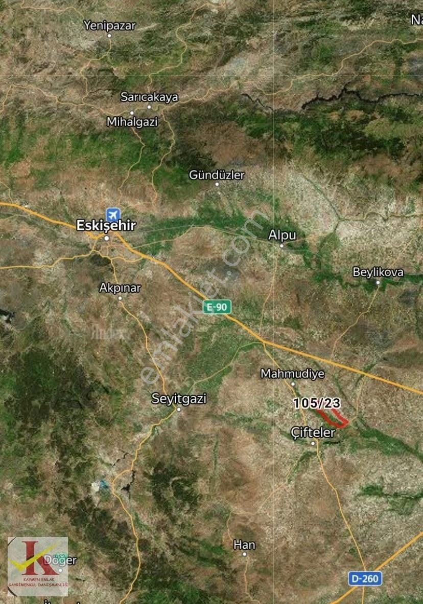 Kaymen Emlak Çifteler Saithalimpaşa'da Satılık Tarla 83157 M2