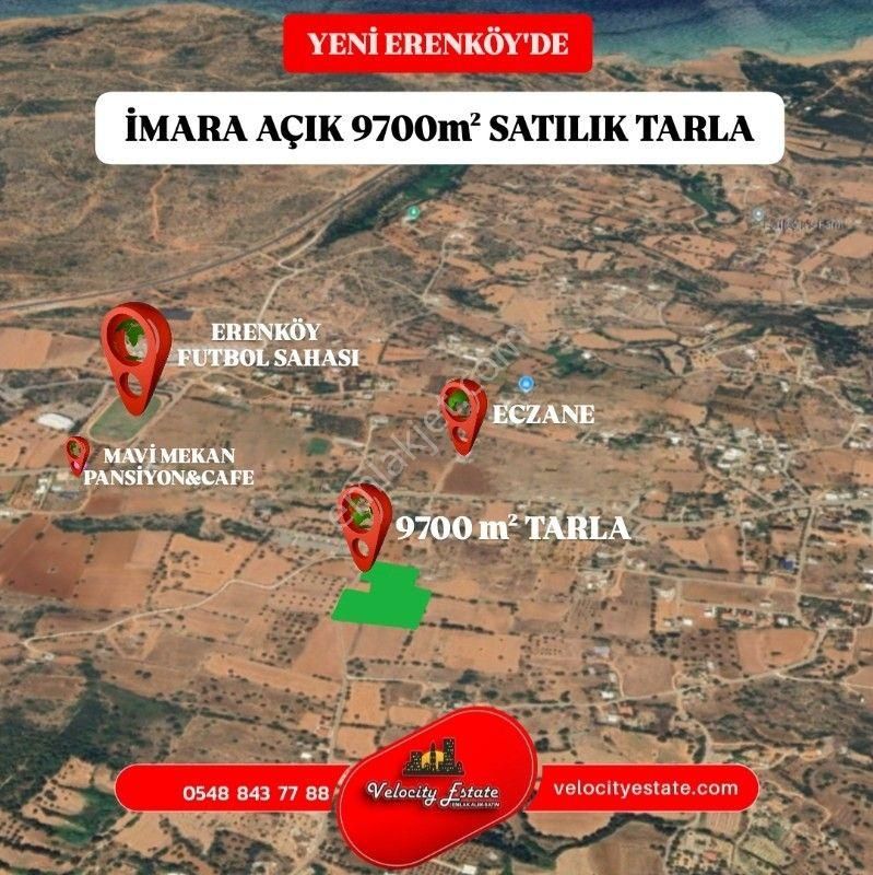Kktc Yenierenköy'de Satılık 7 Dönüm 1 Evlek Tarla