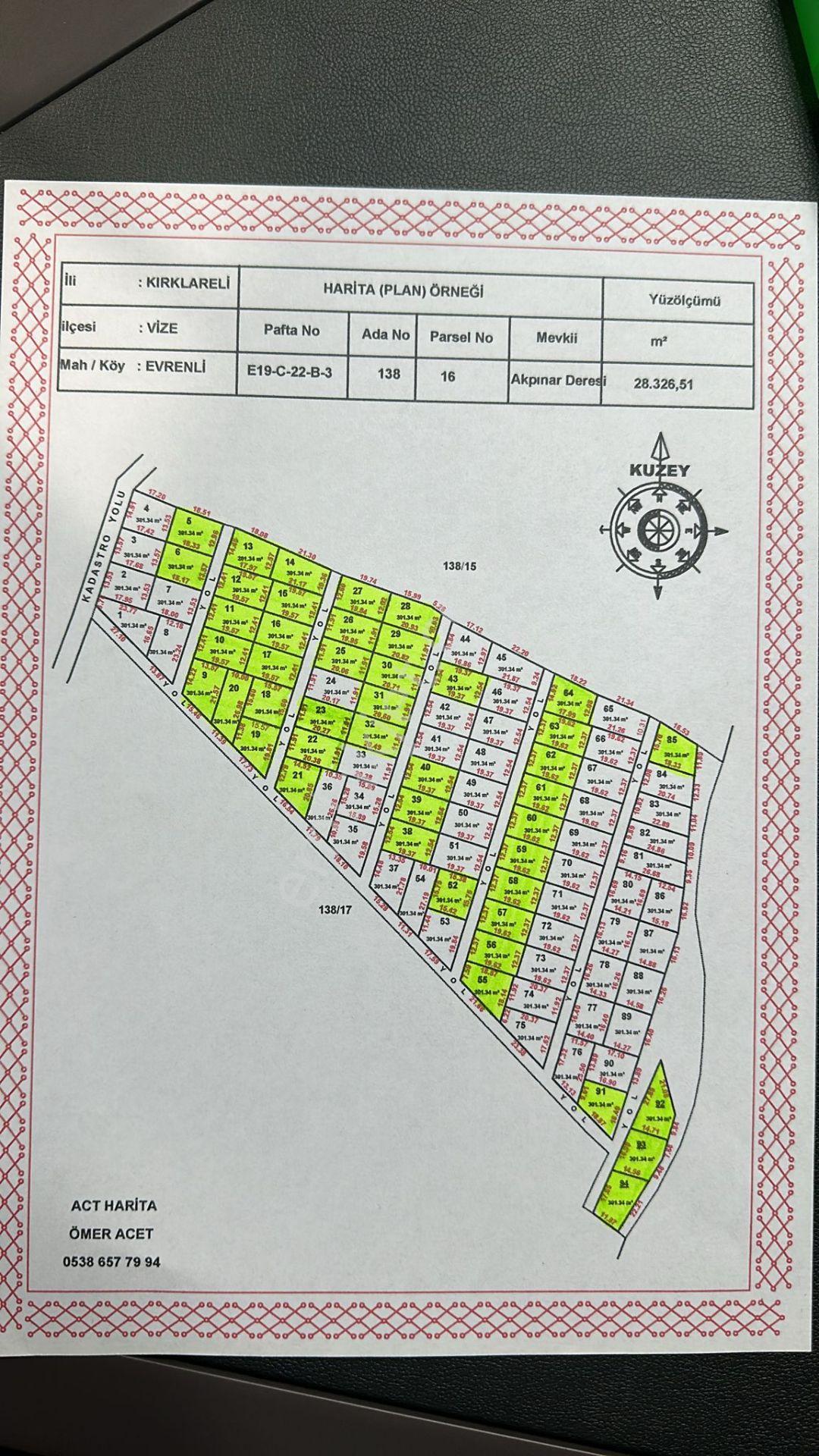 Vize Evrenli Köyünde Cadde Cephe Satılık Arsa - Görsel 2