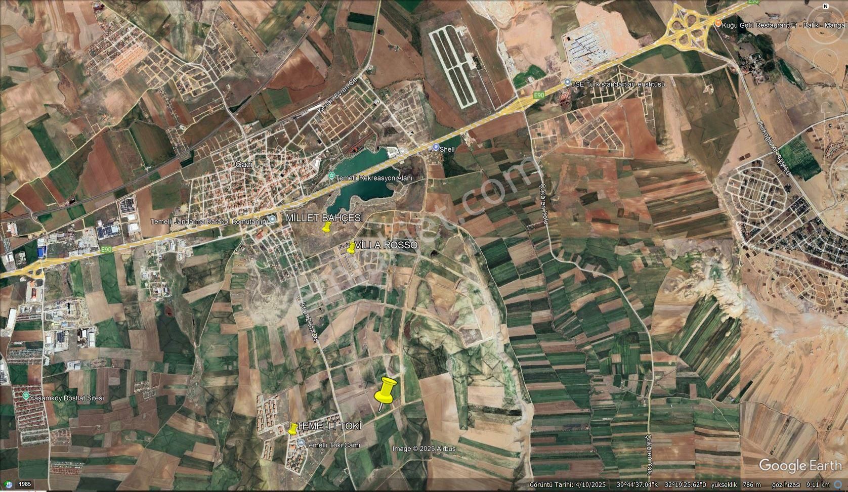 Temelli De Tokiye Yakın Yatırımlık 6 Dairelik Satılık İmarlı Arsa - Görsel 5