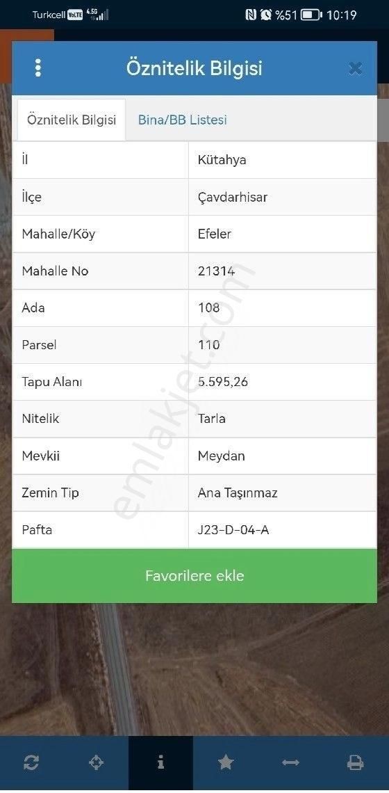 Kütahya Çavdarhisar"da Asfalta Cephe Yatırım Fırsatı Arazi.