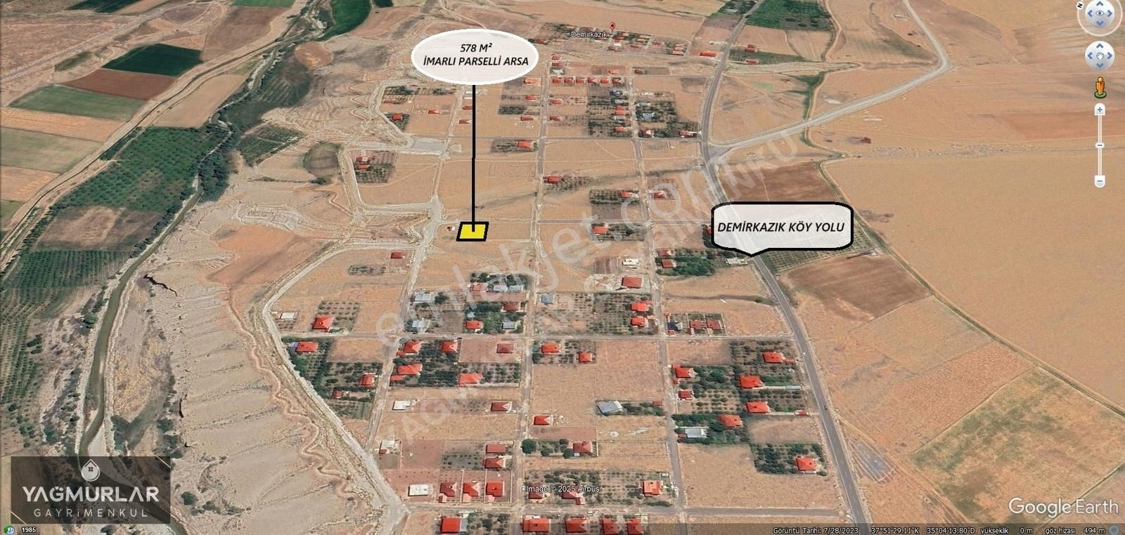 Yağmurlar'dan Çamardı Demirkazık'ta 578 M² Harika Satılık Arsa !