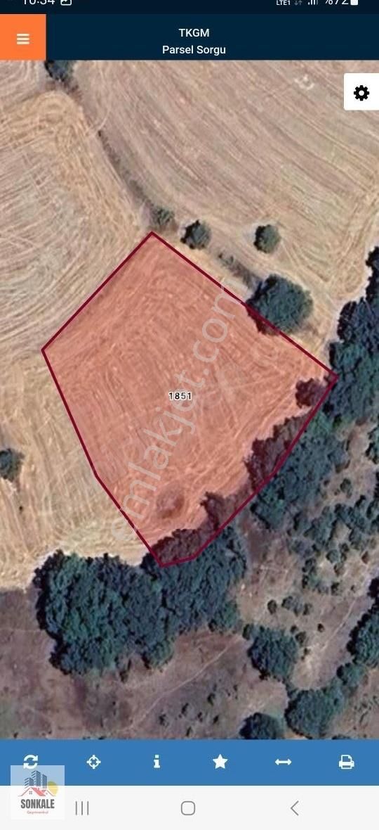 Biga Kozcesme Köyünde Satılık Tarla
