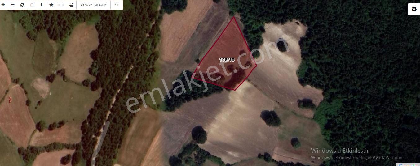 Çatalca Hisarbeylide Satılık Arsa , 500 M2 Çapı Yolu Mevcut