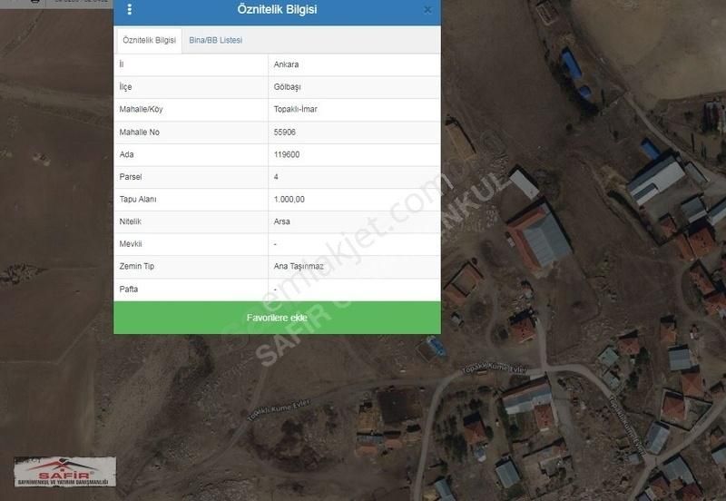 Gölbaşı Topaklıda Tarla Fiyatına İmarlı Arsa