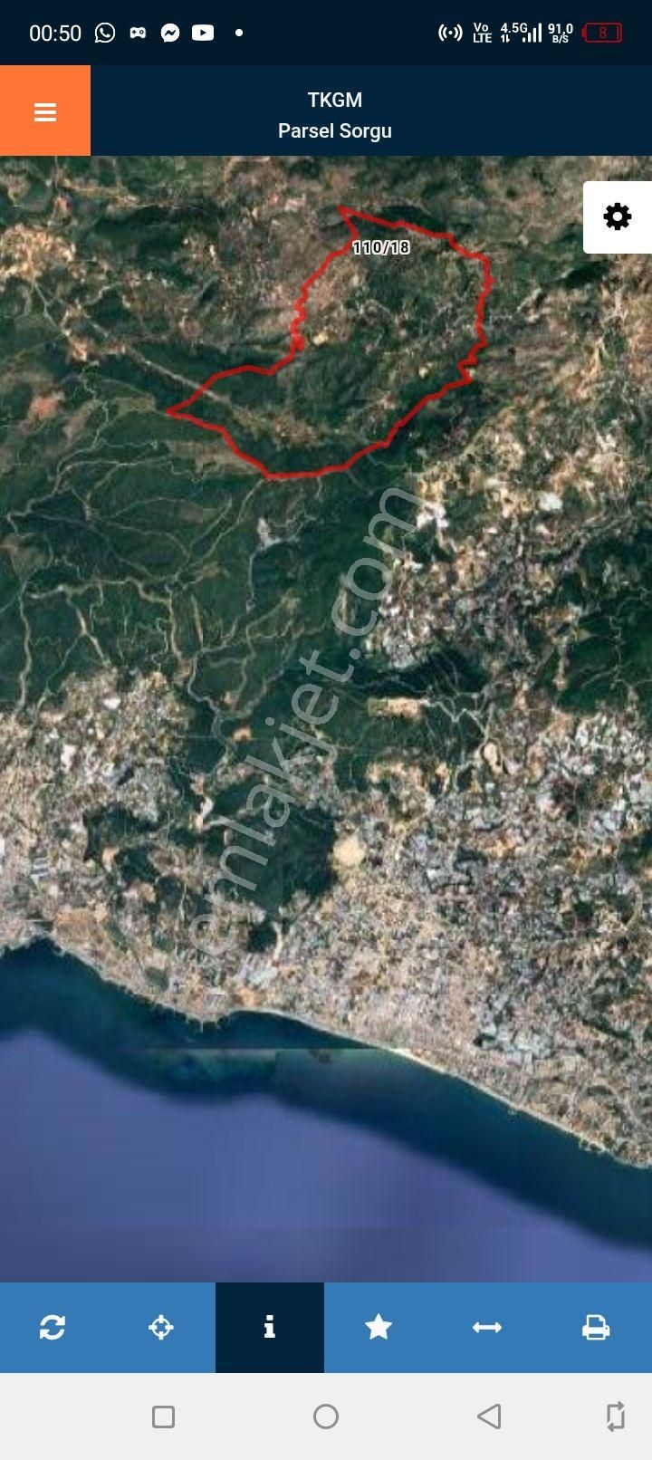 Antalya Alanya Orhan Mah 316metre Tek Tapu Arsa Satılık Arsa