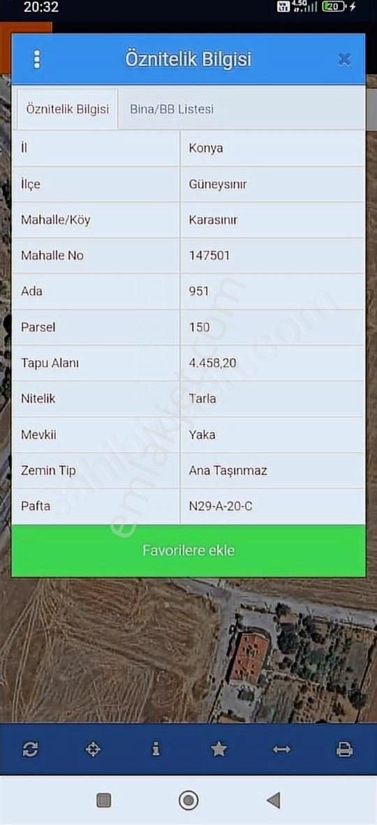 Satılık İmarın İçinde Tarla