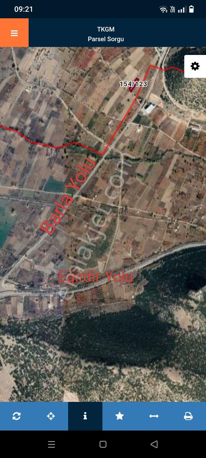 Eğirdir Barla Yolu Cepheli Kupon Arazi