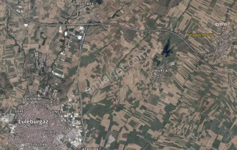 Lüleburgaz Sakızköy'de 9.663 M2 Yatırımlık Satılık Tarla!!