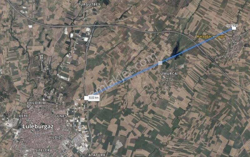 Lüleburgaz Sakızköy'de 9.663 M2 Yatırımlık Satılık Tarla!! - Görsel 2