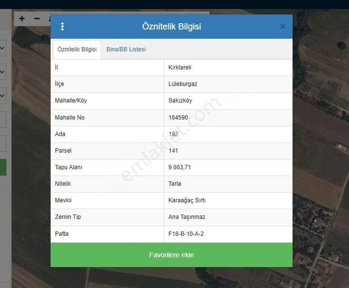 Lüleburgaz Sakızköy'de 9.663 M2 Yatırımlık Satılık Tarla!! - Görsel 3