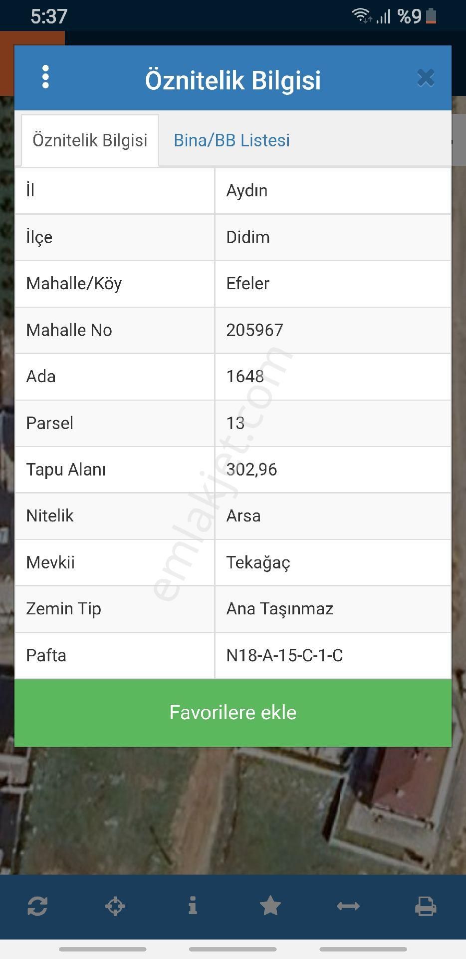 Aydın Didim Efeler'de Satılık 302 M2 Müstakil Villa Arsası