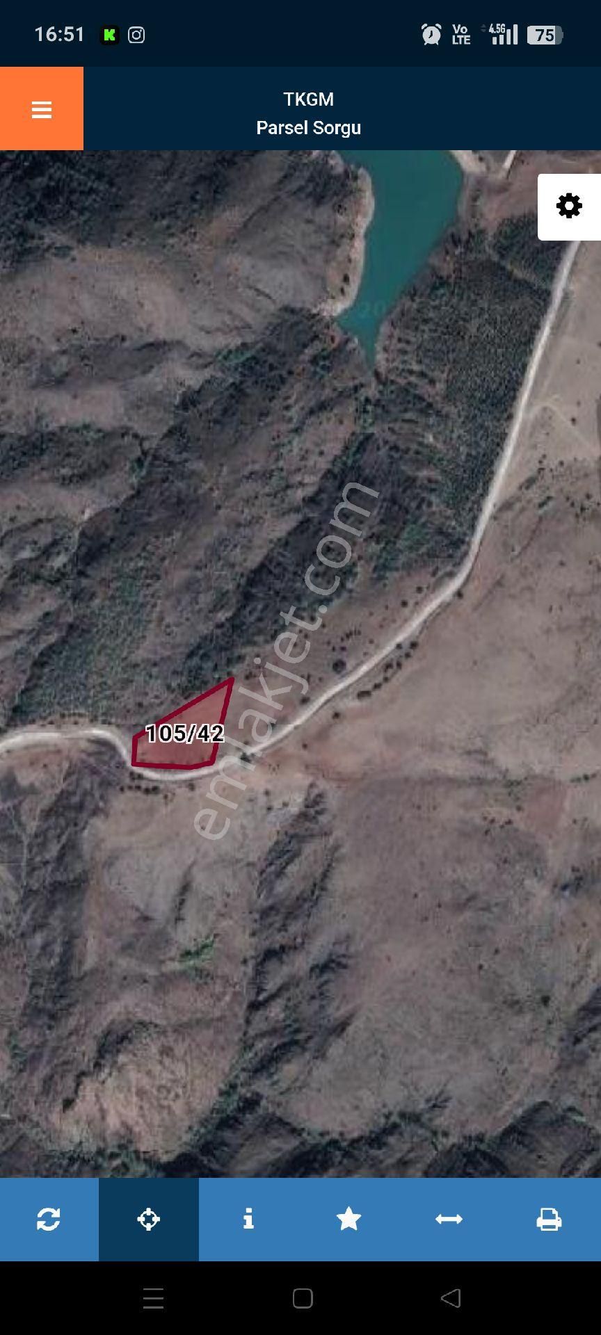 Satılık Tarla – Yola Sıfır – Manzaralı – 5.526 M² – Çankırı Eldivan Seydiköyü