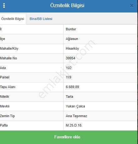Burdur Ağlasun Hisarköy'de Yatırımlık Satılık Arazilerimiz - Görsel 3