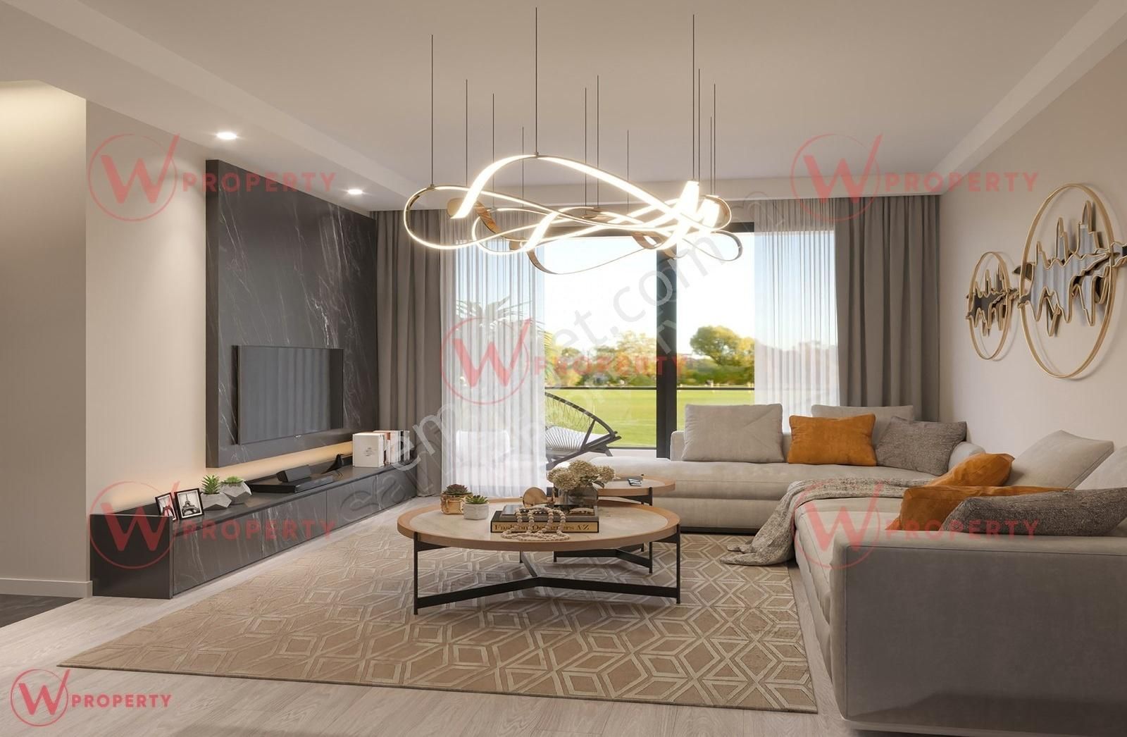 W Property Kargıpınarı'nda Sinan İnşaat Kremlın'de Havuzlu 1+1