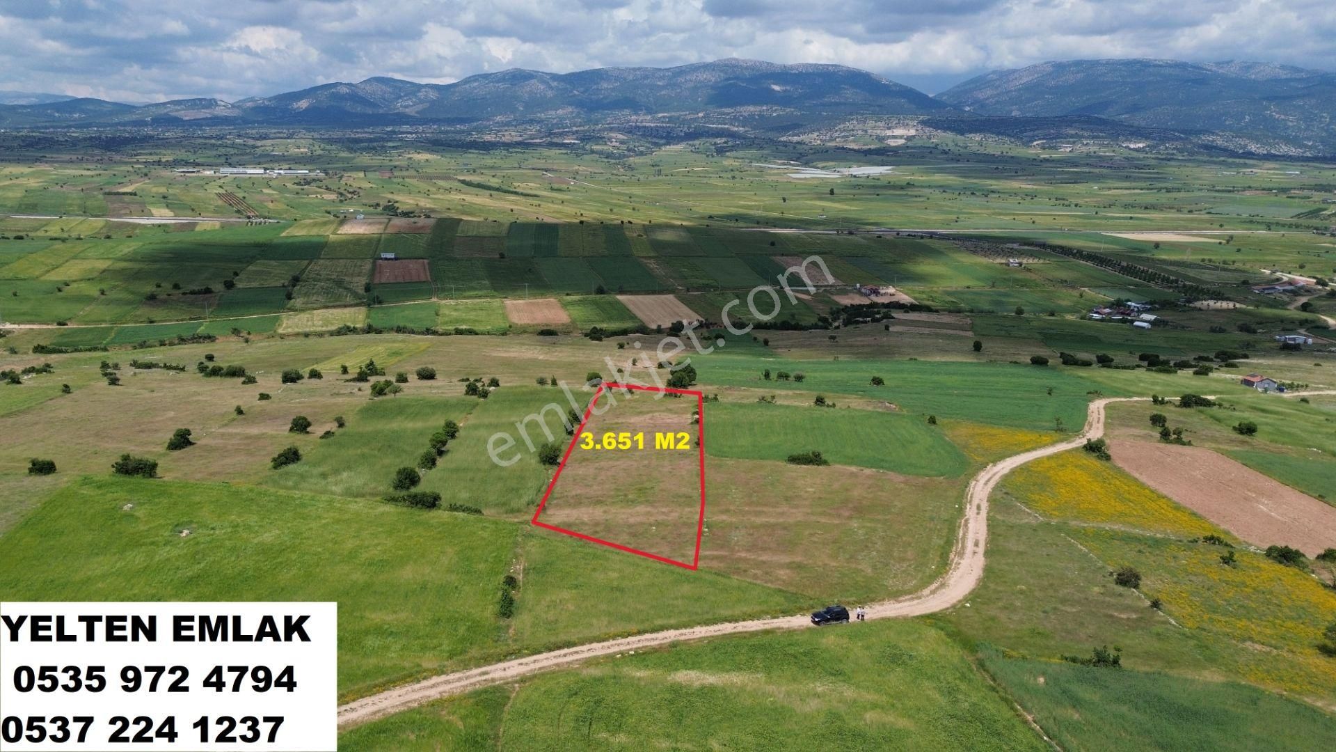 Korkuteli Yeltende Satılık Havadar Manzaralı Bölgede Satılık 3.651 M2 Tarla - Görsel 14