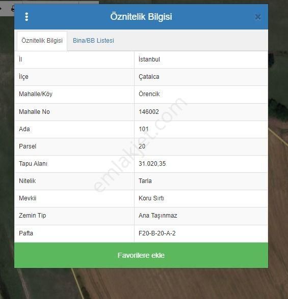 Çatalca Örencik'te Ucuz Uygun Acil Satılık Arsalar