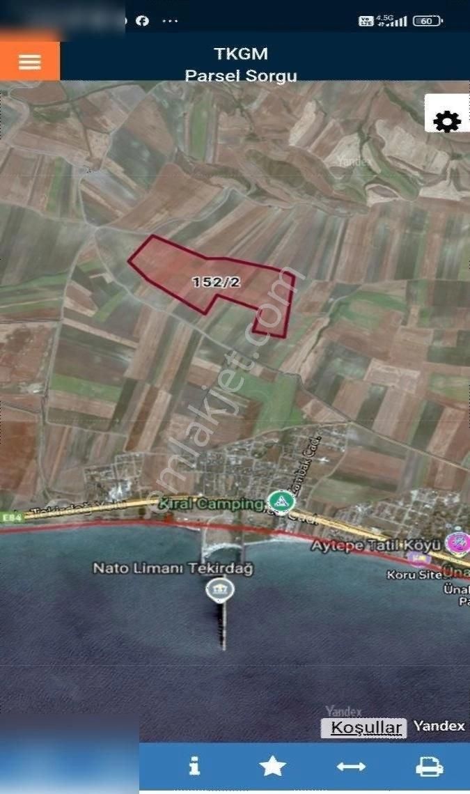 Tekirdağ Marmara Ereğlisi Çeşmeli Arsa