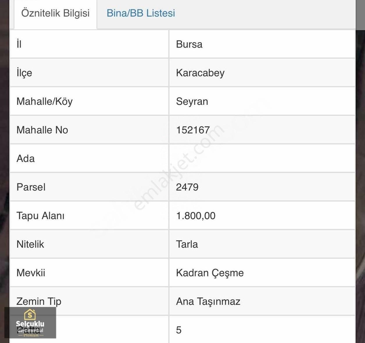 Bursa Karacabey Seyranda Yatırım Fırsatı