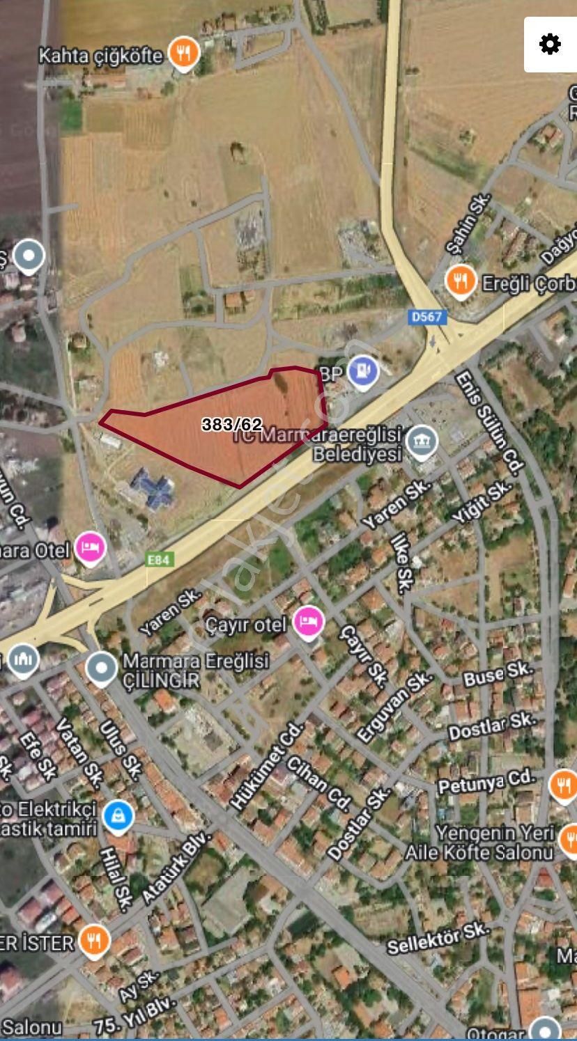 Tekirdağ Cedit Ali Paşa Mahallesi 282m2 Yerleşim Dibi Satılık Arsa