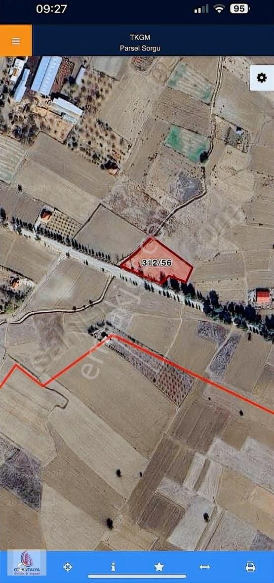 Korkuteli Çomaklı'da 3.920 M2 Korkuteli Burdur Yolunda Satılık