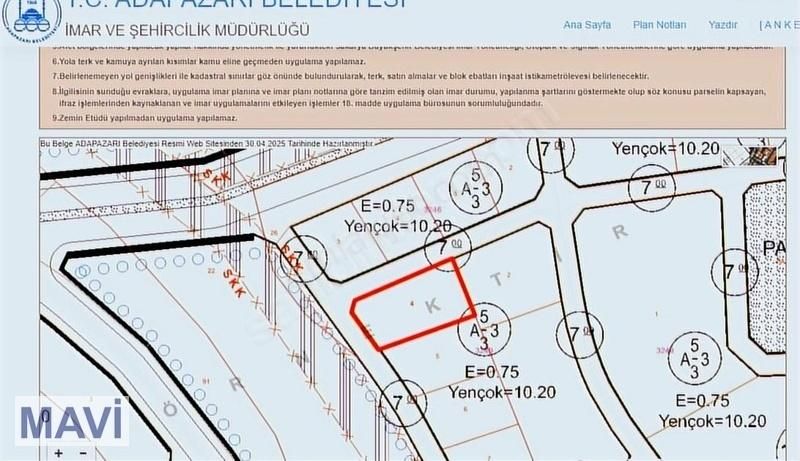 Re/max Mavi'den Camili'de Villa İmarlı Köşe Arsa