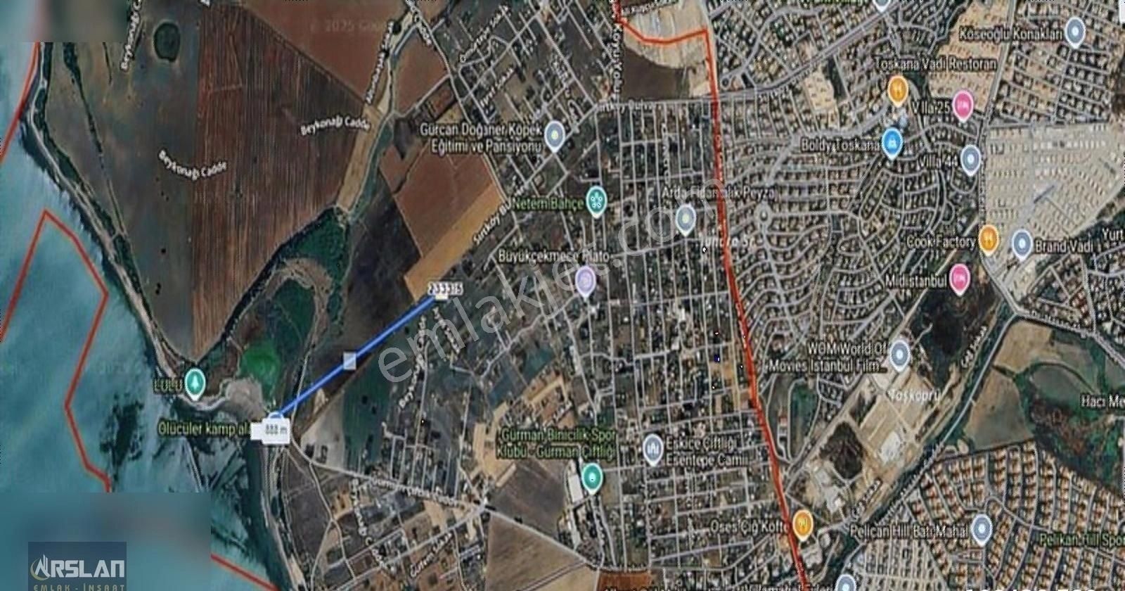 İstanbul Büyükçekmece Eskicede Satılık 302 Metrekare Arsa - Görsel 9