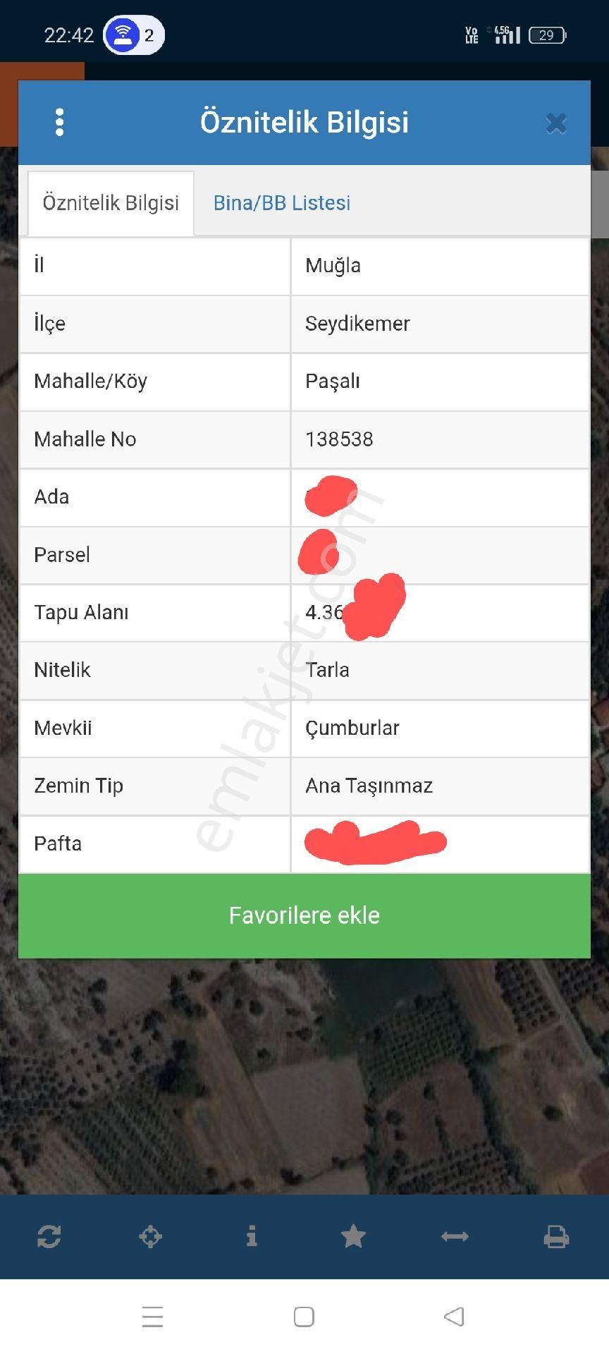 Paşalıda Satılık 4365 Metre Kare Fırsat Tarla