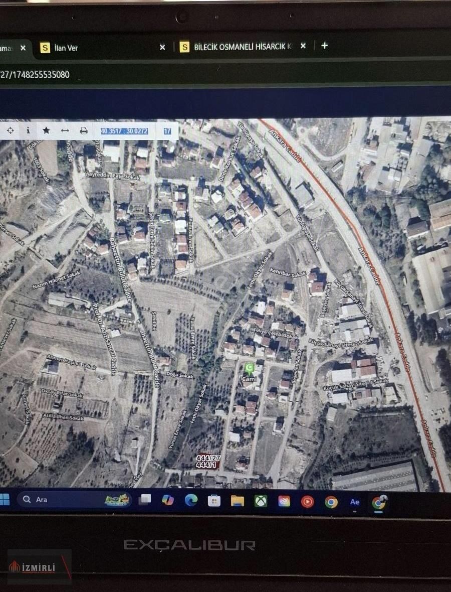 Bilecik Osmaneli Camikebir Mah. Güzel Doğa Harikası Satılık Arsa
