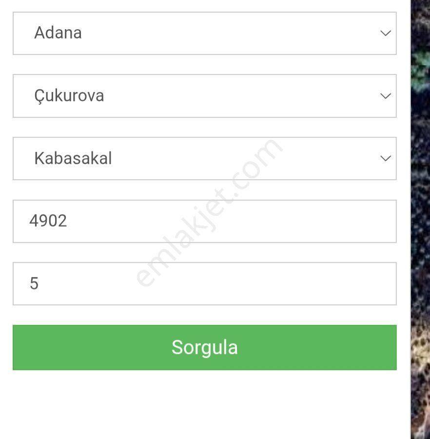 Adana Çukurova Kabasakal Mahallesinde 253 M2 Hisseli Arsa