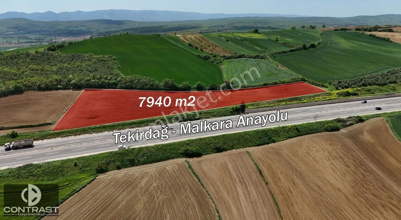 İnecik Mahallesi Çanakkale Yoluna Sıfır 8 Dönüm Tarım Arazisi