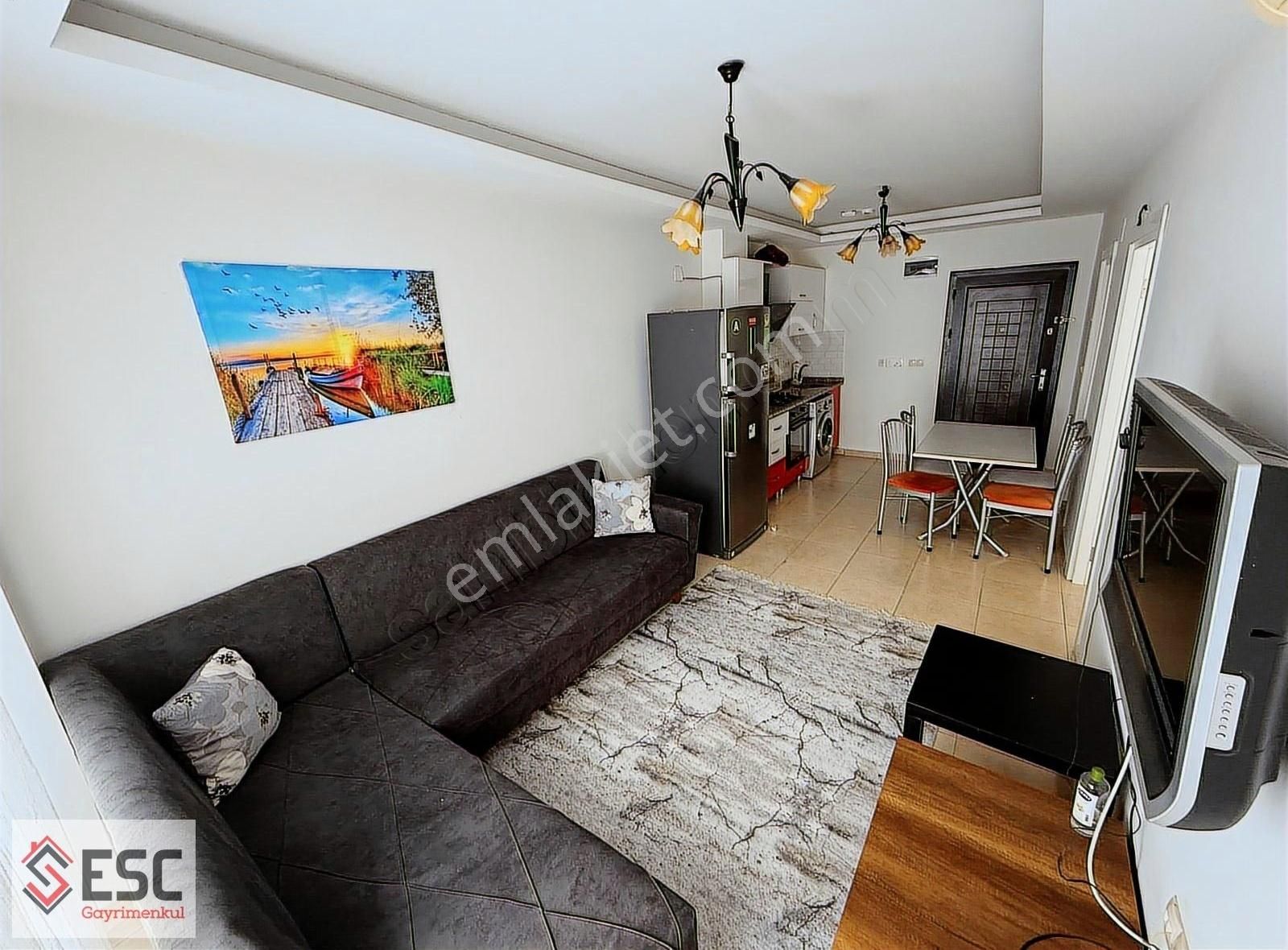 Esc'den Çiftlikköy Mh Eşyalı Site İçi 1+1 Kiralık Daire(esc0528)