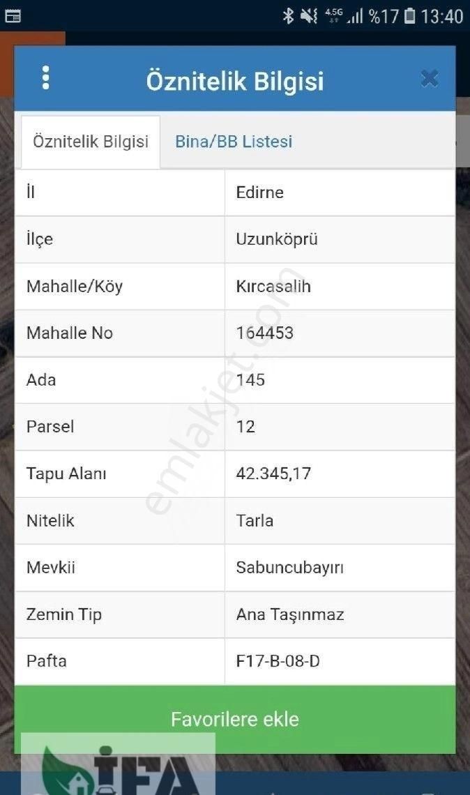 Edirne Uzunköprü Kırcasalih De Yatırımlık Ekime Uygun Arazi 42.345 M2