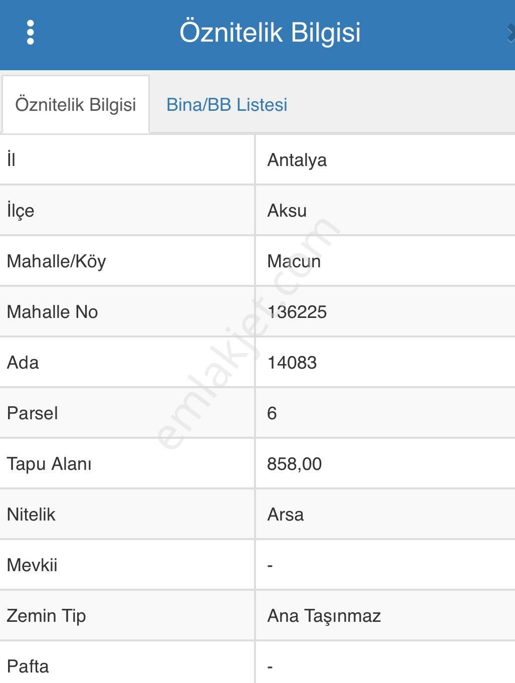 Macun Da Konut İmarlı 0.75 Emsal Arsa