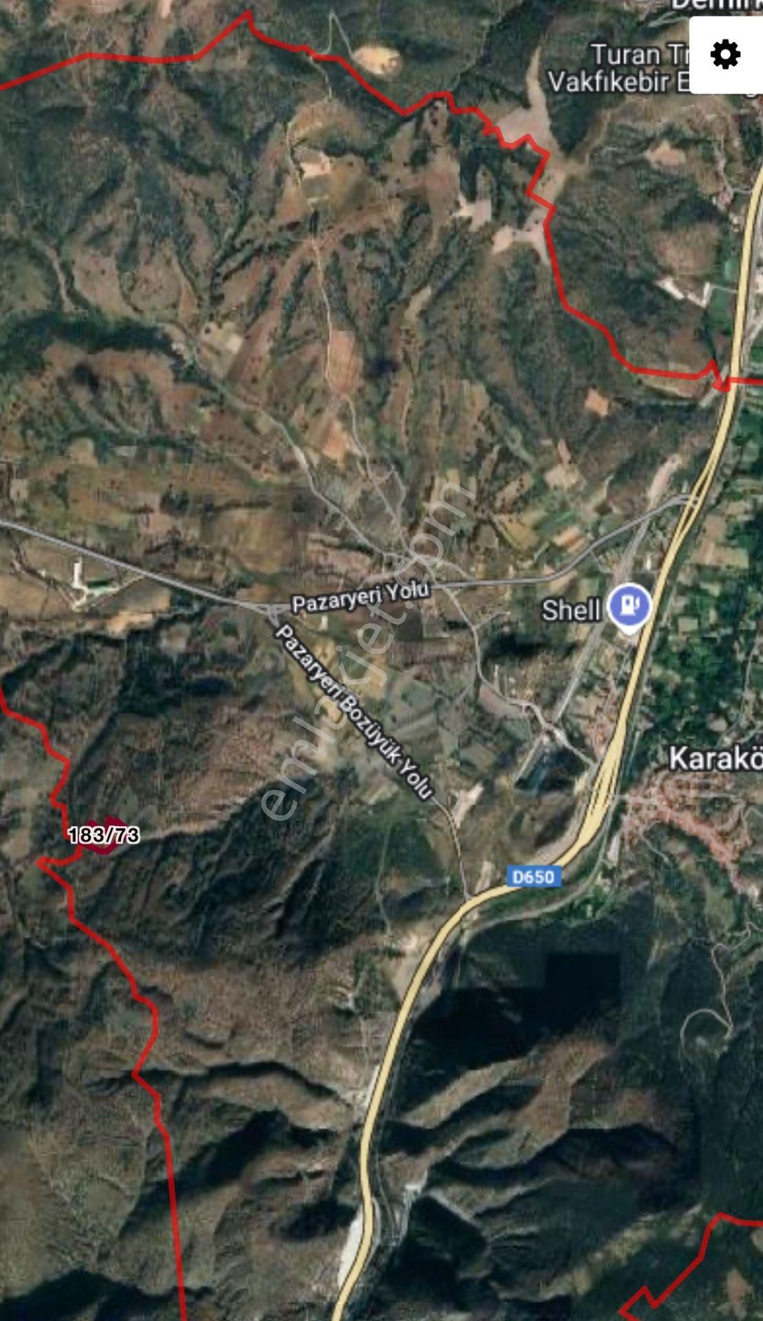 Pazaryeri Karaköyde 12.400 M2 Yatırım Fırsatı