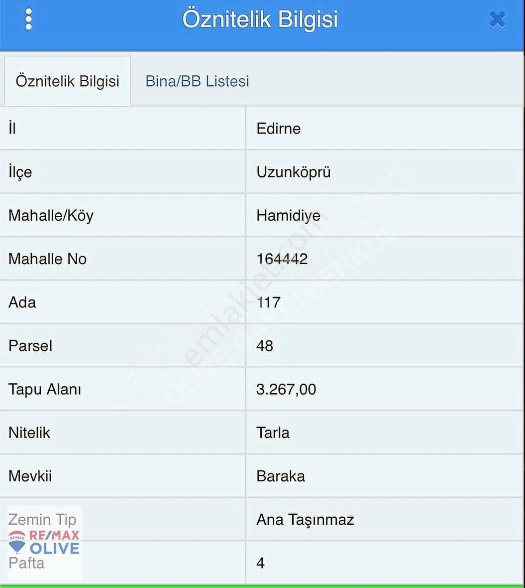 Edirne Uzunköprü Hamidiye'de Ana Yola Yakın Satılık Tarla