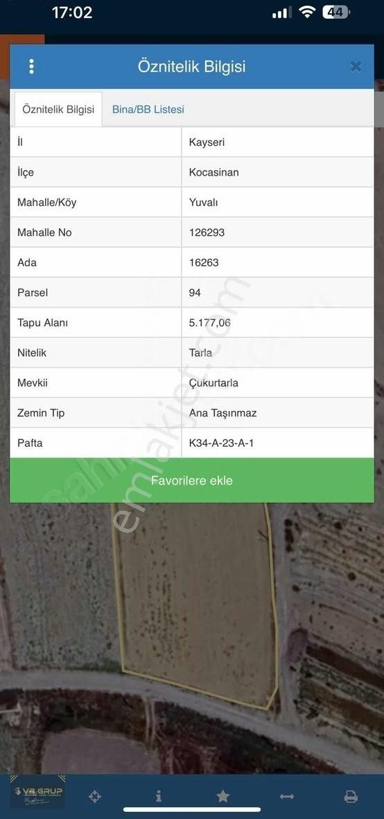 Vb Gruptan Baraj Manzaralı Tek Tapu Tarla