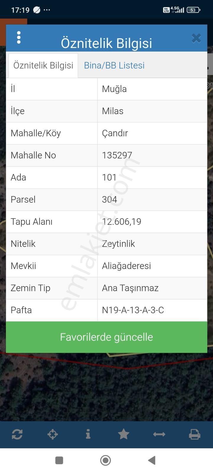 Yuvakur Dan Mugla Mılas 29 Donum Zeydınlık
