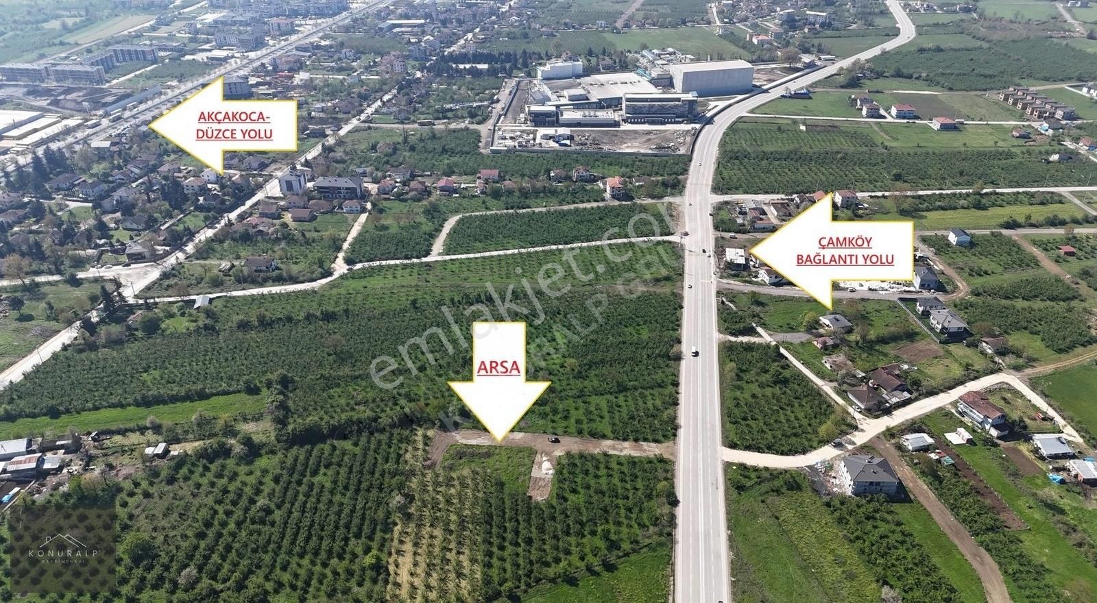 Konuralp Grup'tan Düzce Merkez Çamköyde 345 M2 3 Kat İmarlı Arsa