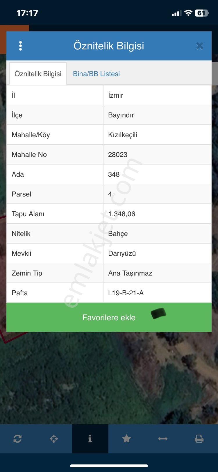 İzmir Bayındır Kızılkeçili Mahallesis Satılık Bahçe - Görsel 2