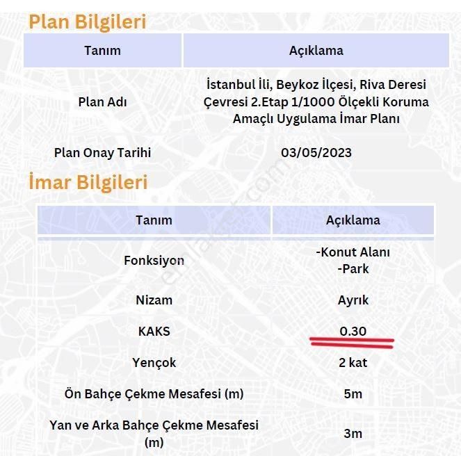 Beykoz & Kılıçlı /ishaklı Sınırında, 1.426 M2 Arsa, %30 Villa İmarlı - Görsel 13