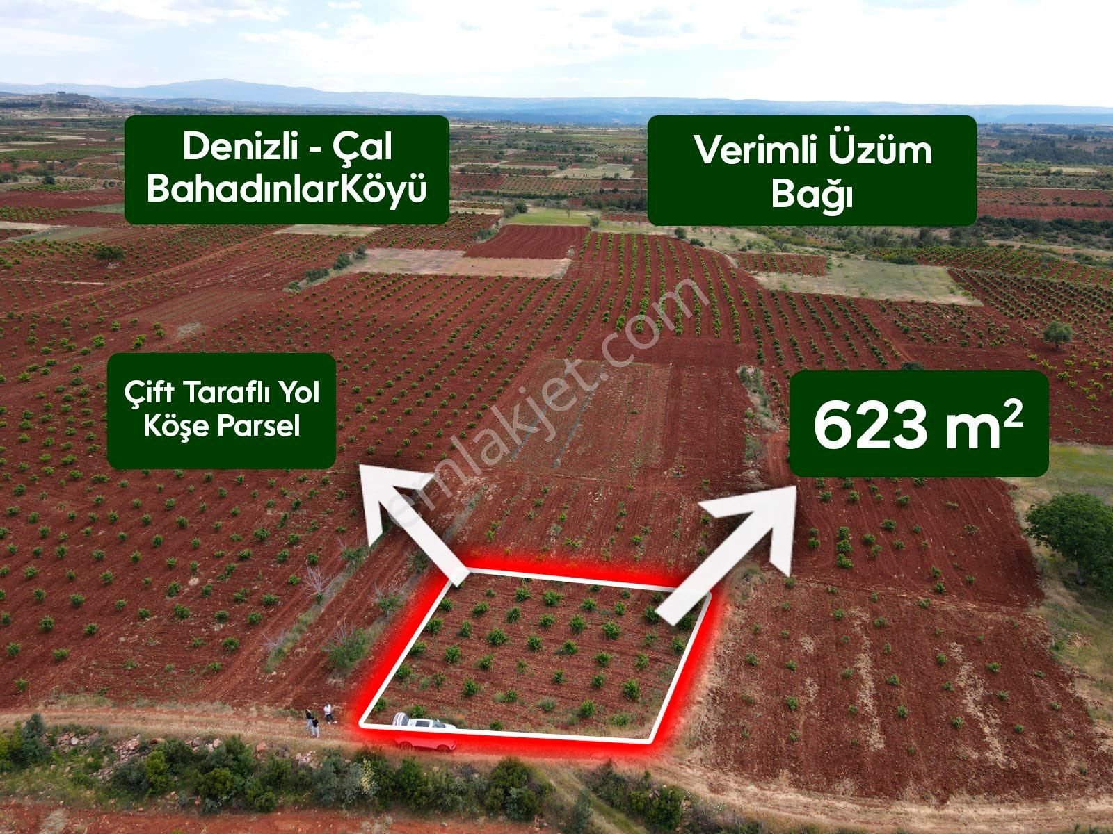 Çalda Kaçırılmayacak Fırsat Köşe Parsel Üzüm Bağı