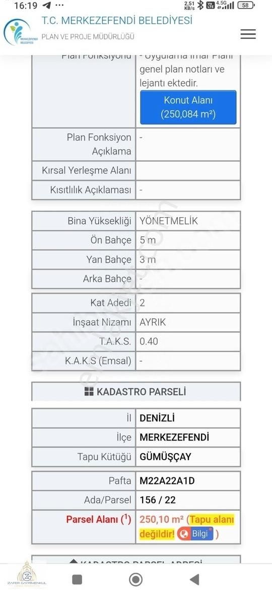 Albayrak Yakını 2 Kat Konut İmarlı Arsa Fırsatı Sizlerle