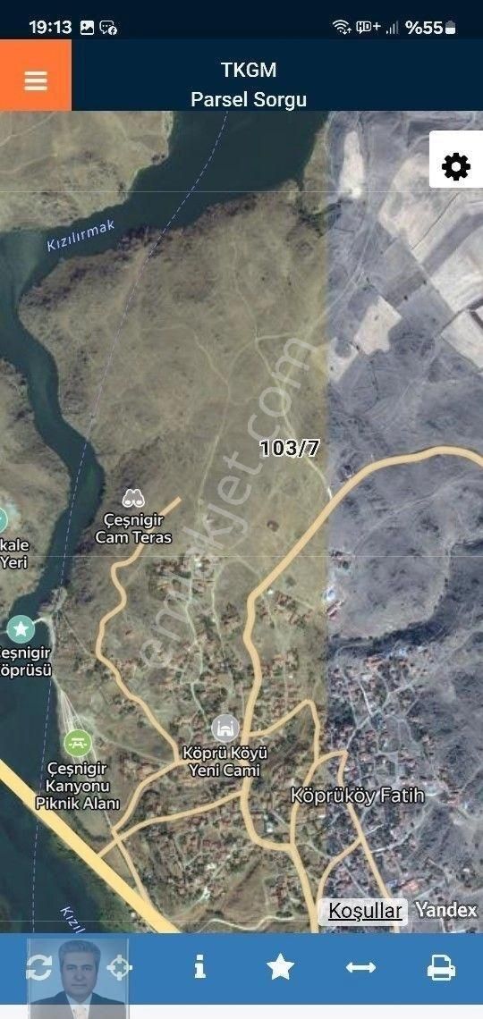 Kırıkkale Keskin Köprüköyde Kızılırmak Manzaralı Satılık Arsa - Görsel 10